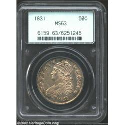 1831 50C MS63 PCGS. O-109, R.1. This coin was previously offered as lot 6584 in our April 2002 Centr