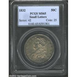 1832 50C MS65 PCGS. O-115, R.1. Tied with several other pieces at the top of the Condition Census, t