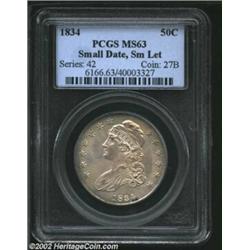 1834 50C Small Date, Small Letters MS63 PCGS. O-111, R.1. Overton refers to this variety as the  so-