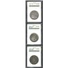 1845 50C AU58 ANACS, well struck, apricot and steel-blue patina, a jagged die crack (as struck) acro
