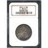 Image 1 : 1850-O 50C MS64 NGC. Richly toned with blue-violet, sea-green, and golden-brown colors. A well struc