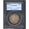 Image 1 : 1872-S 50C MS64 PCGS. WB-102. The mintmark that the San Francisco Mint used to deliver 1872-S Halves