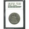 1873-CC 50C--Cleaned--ANACS. Arrows, Fine Details, Net VG8. This coin is well worn and olive-gray in