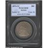 Image 1 : 1873-CC 50C Arrows XF45 PCGS. WB-102. Small Mintmark. Well detailed for an early Carson City product