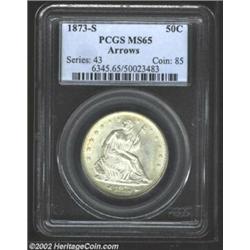 1873-S 50C Arrows MS65 PCGS. While the 1873-CC and 1874-CC deliveries garner considerable attention.