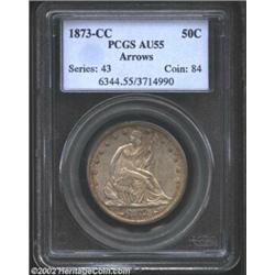 1875-CC 50C MS64 NGC. WB-101. There are six known reverse dies for the 1875-CC Seated Half, five of.