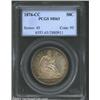 Image 1 : 1876-CC 50C MS63 PCGS. This coin is attractively toned a light amber-olive around its periphery, and