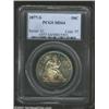 Image 1 : 1877-S 50C MS64 PCGS. Boldly lustrous surfaces lie beneath the attractive toning on this half dollar