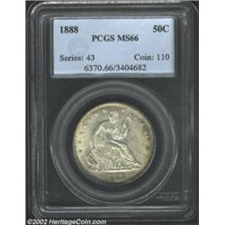 1888 50C MS66 PCGS. The Philadelphia Mint delivered only 12,001 business strike Half Dollars in 1888