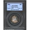 Image 1 : 1866 50C PR66 PCGS. Ex: Benson. The toning that graces the peripheral areas of this razor sharp Gem.