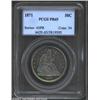 Image 1 : 1871 50C PR65 PCGS. There are two different looks on the obverse and reverse of this proof 1871 Seat