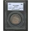 Image 1 : 1874 50C Arrows PR64 PCGS. Russet-gray and rich, blue peripheral toning frames the boldly detailed d