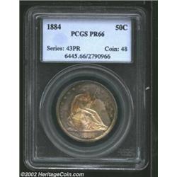 1884 50C PR66 PCGS. This coin was previously offered as lot 6877 in our September 2002 Long Beach Si