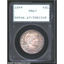 1899 50C PR67 PCGS. This coin was previously offered as lot 7839 in our January 2001 FUN Signature S