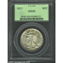 1921 50C MS65 PCGS. This is a fully frosted and sharply struck representative of a P-mint Half Dolla