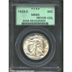 1929-D 50C MS66 PCGS. Ex: Pryor. A little more than 1 million 1929-D Half Dollars were originally pr