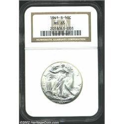 1941-S 50C MS65 NGC. Very attractive luster, and sharply struck for this San Francisco Mint issue. A