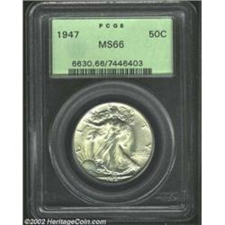 1947 50C MS66 PCGS. Sharply struck and very appealing for this final year of issue.From the Collecti