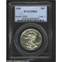 1938 50C PR66 PCGS. A flashy untoned and extremely well preserved specimen. Important notice: We exp