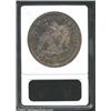 Image 2 : 1846 S$1 XF45 ANACS. An original coin with a natural mottled coating of gray, blue, and purple tonin