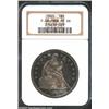 Image 1 : 1865 S$1 PR66 NGC. Ex: P. Kaufman. Essentially full striking definition characterizes both sides of.
