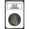 Image 1 : 1865 S$1 PR66 NGC. Ex: P. Kaufman. Essentially full striking definition characterizes both sides of.