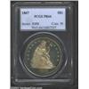 Image 1 : 1867 S$1 PR64 PCGS. This is a pleasingly original near-Gem whose surfaces are overlaid in rich, well