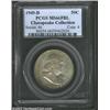 Image 1 : 1949-D 50C MS66 Full Bell Lines PCGS. Both sides are richly toned, with the obverse bathed in lilac,