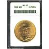 Image 1 : 1928 $20 MS63 ANACS. Free of copper spots and distractions. Important notice: We expect to be auctio