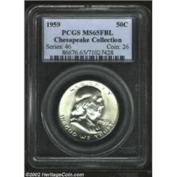 1959 50C MS65 Full Bell Lines PCGS. Fully brilliant with attractive surfaces and booming mint luster