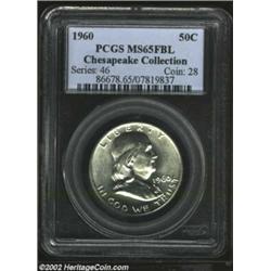 1960-D 50C MS65 Full Bell Lines PCGS. Mislabeled on the insert as a 1960-P. Fully lustrous and sharp