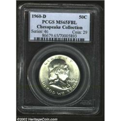 1960-D 50C MS65 Full Bell Lines PCGS. Sharply struck with full mint luster.From the Chesapeake Colle