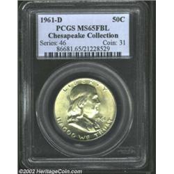 1961-D 50C MS65 Full Bell Lines PCGS. The light yellow-green patina is both attractive and original.