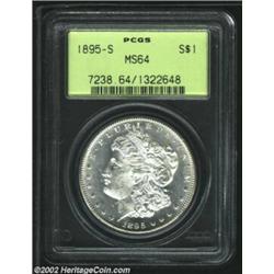 1895-S S$1 MS64 PCGS. The 1895-S is a rarely seen issue and is worth a significant premium in all gr