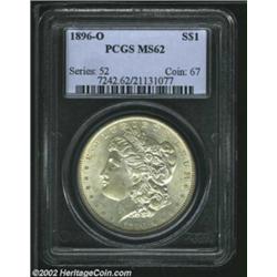 1896-O S$1 MS62 PCGS. The 1896-O is a challenging condition rarity, even though 4.9 million pieces w