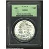 Image 1 : 1897 S$1 MS66 PCGS. Boldly struck and exquisitely preserved, the fully brilliant surfaces display sp