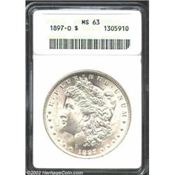 1897-O S$1 MS63 ANACS. A quick scroll through our internal cataloging database reveals that we have.