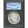 1897-O S$1 MS63 Prooflike PCGS. Attractive for the grade, as the cheek is clean and the reverse is w