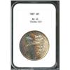 1887 S$1 MS65 NGC. Gentle golden-blue toning is noted on the obverse and reverse. Important notice:.