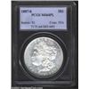 1887/6 S$1 MS64 Prooflike PCGS. Remnants of a 6 can be seen in the area of the 7 under magnification