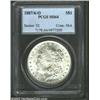 1887/6-O S$1 MS64 PCGS. A faint trace of the 6 underdigit shows at the bottom of the 7 in the date..