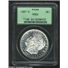 1887-S S$1 MS64 PCGS. A needle-sharp near-Gem that has somewhat prooflike luster. Lightly toned and.