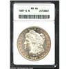 1887-S S$1 MS64 ANACS. Bright cartwheel luster sparkles on each side of this near-Gem Redfield date.