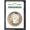 Image 1 : 1887-S S$1 MS64 ANACS. Bright cartwheel luster sparkles on each side of this near-Gem Redfield date.