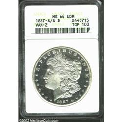 1887-S/S S$1 MS64 Ultra Deep Mirror Prooflike ANACS. VAM-2. A Top 100 Variety. While the VAM-2 is re