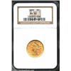 1899 $5 MS64 NGC. Lustrous orange-gold near-Gem that displays relatively clean surfaces. Important n