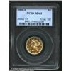 1900-S $5 MS63 PCGS. 1900-S $5 MS63 PCGS. A lustrous and well struck piece that has semi-prooflike f