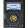 Image 1 : 1900-S $5 MS63 PCGS. 1900-S $5 MS63 PCGS. A lustrous and well struck piece that has semi-prooflike f