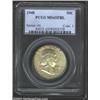 1948 50C MS65 Full Bell Lines PCGS. Obviously original, the surfaces are pearl-gray with a wide cres