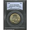 1948 50C MS66 Full Bell Lines PCGS. Gentle, dusky-russet and light gray toning is noted on the obver